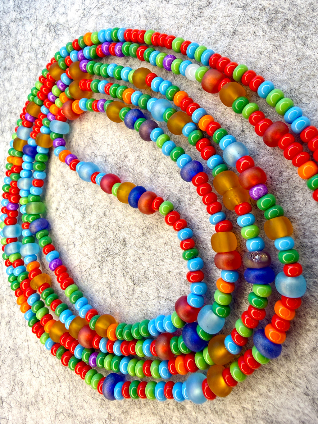Multi Color Seadbead Waistbeads