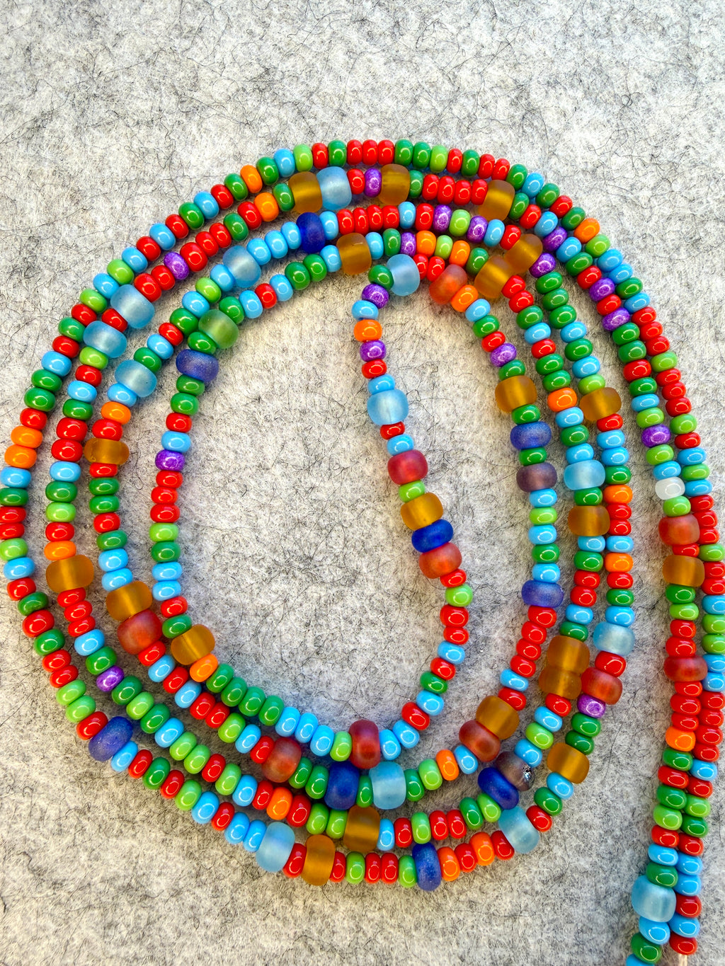 Multi Color Seadbead Waistbeads