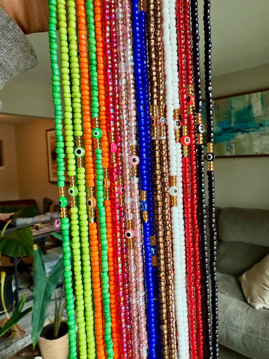 Third Eye Collection Seadbead Waistbeads for Protection