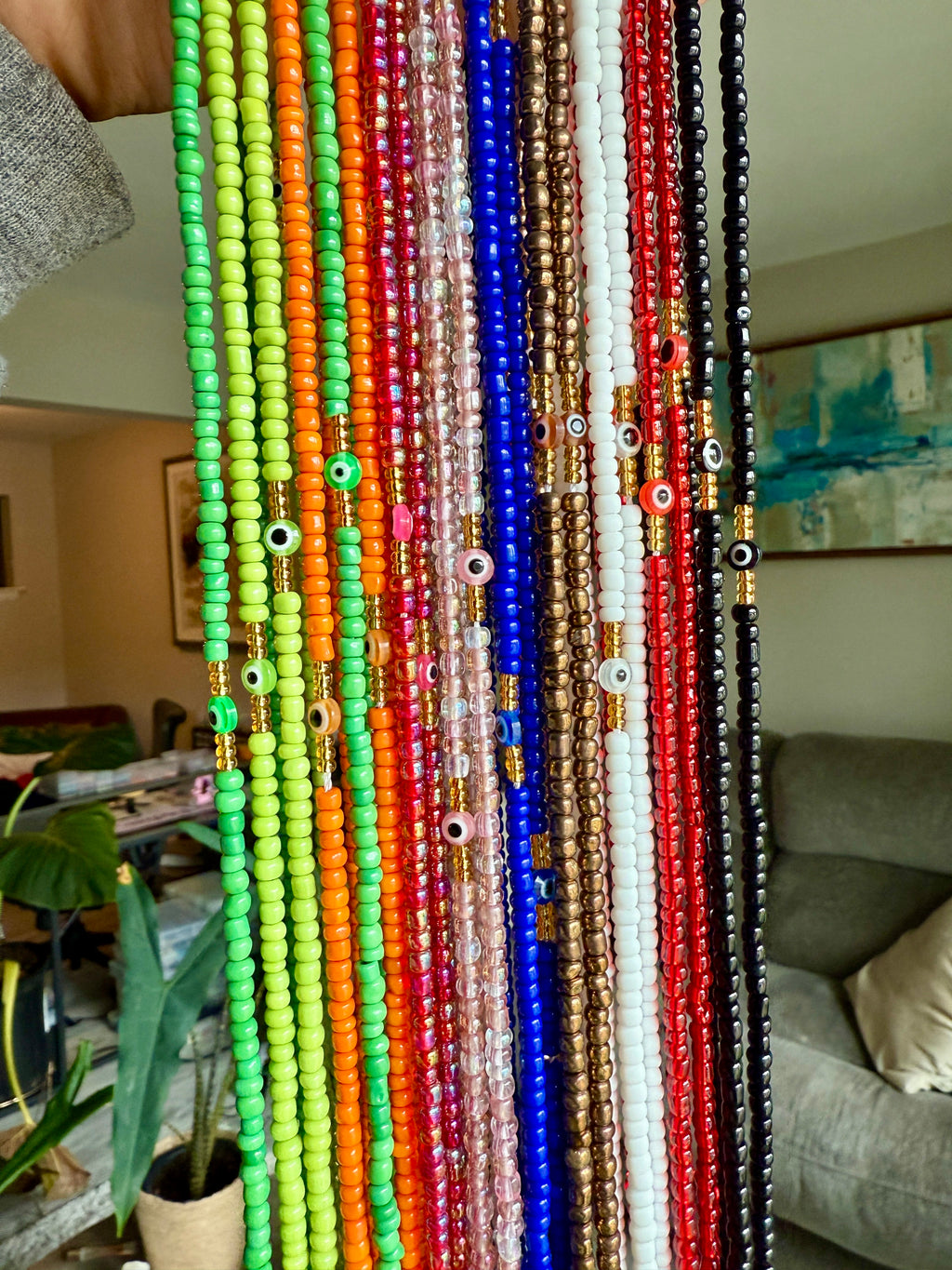 Third Eye Collection Seadbead Waistbeads for Protection