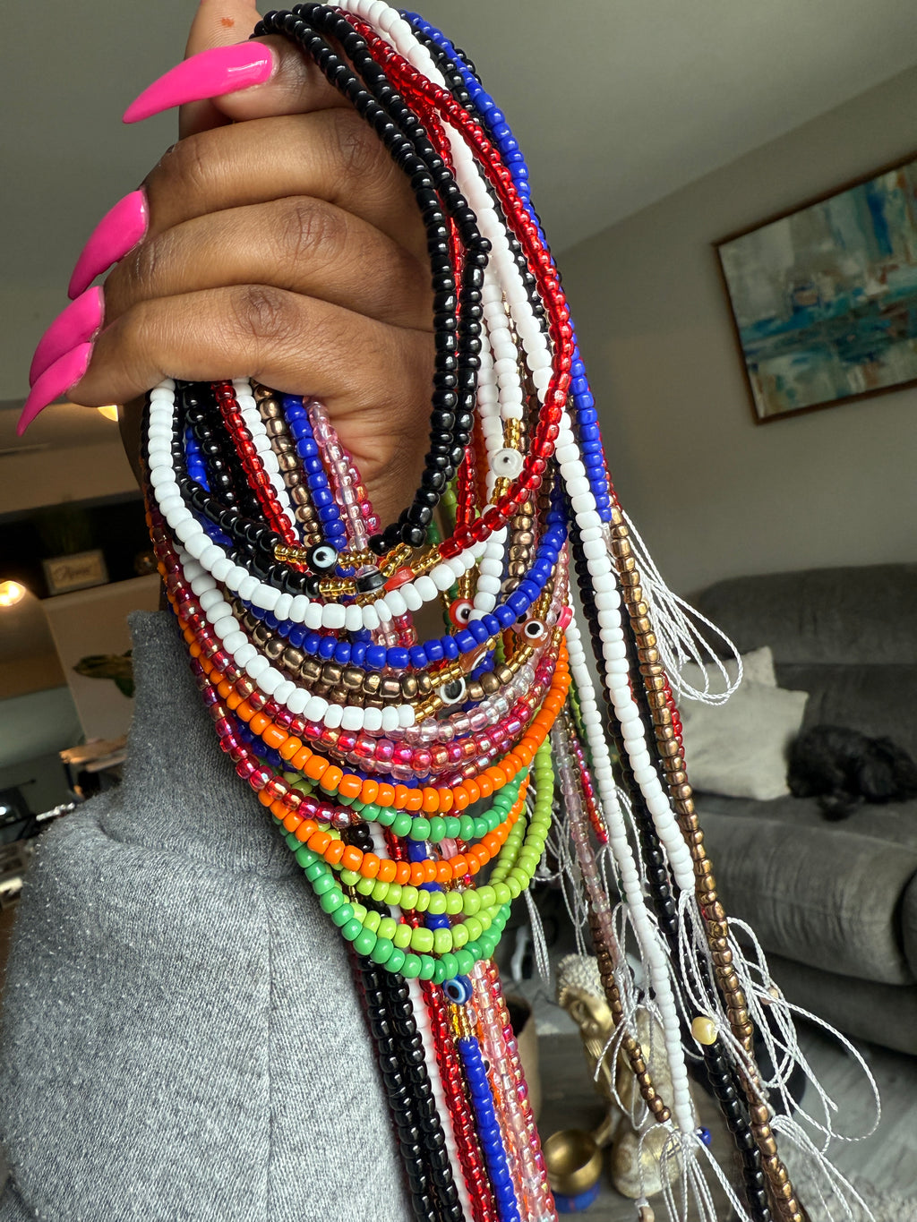 Third Eye Collection Seadbead Waistbeads for Protection