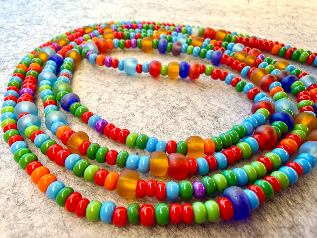 Multi Color Seadbead Waistbeads