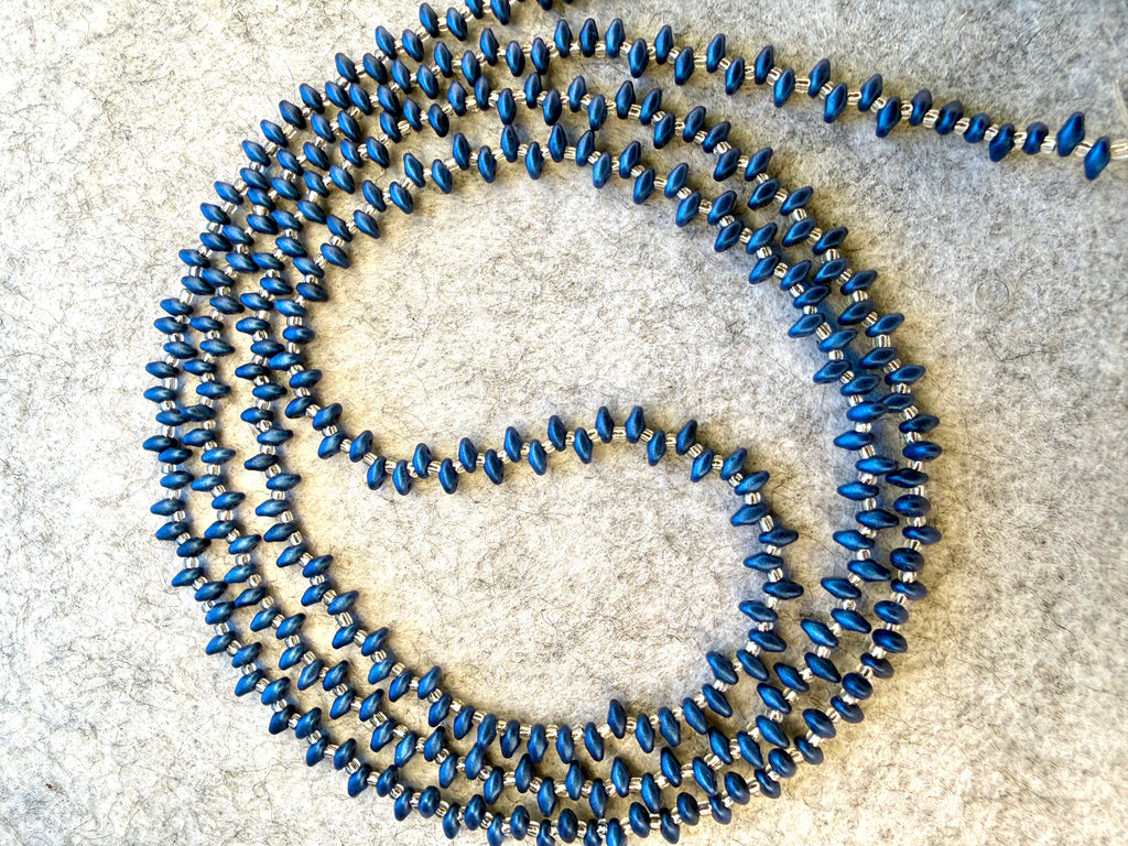 Navy Blue Unique Waistbeads (Wire Only)