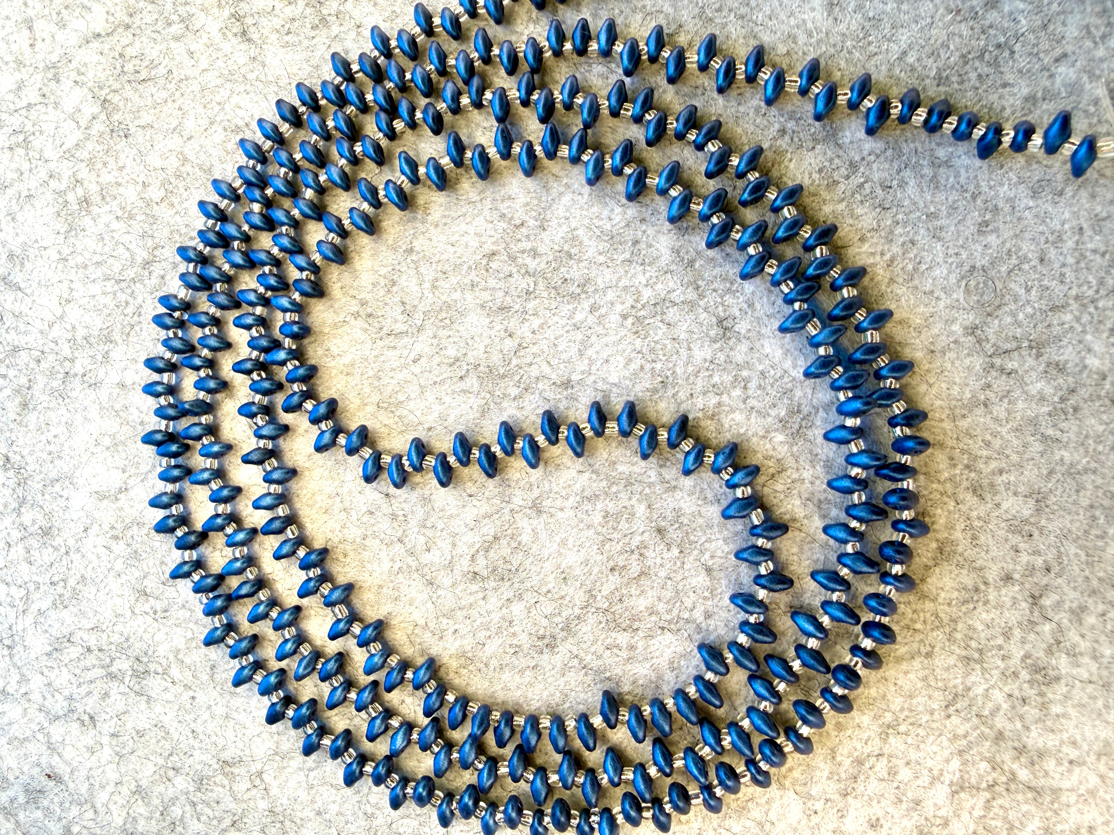 Navy Blue Unique Waistbeads (Wire Only)