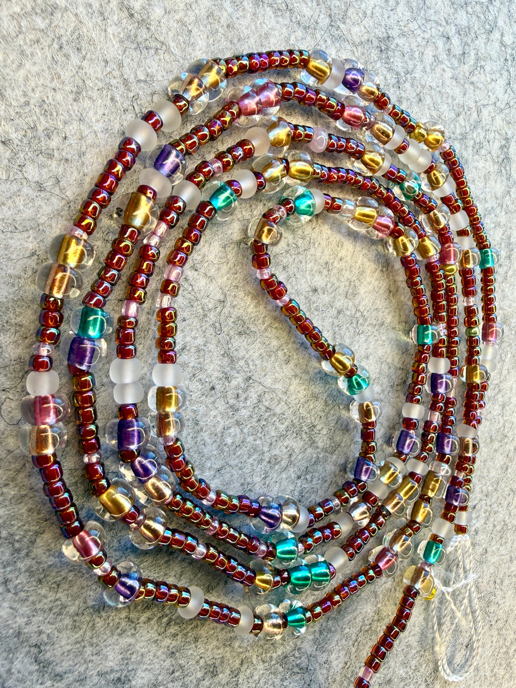 Colorful Multicolor Seadbead Waistbeads