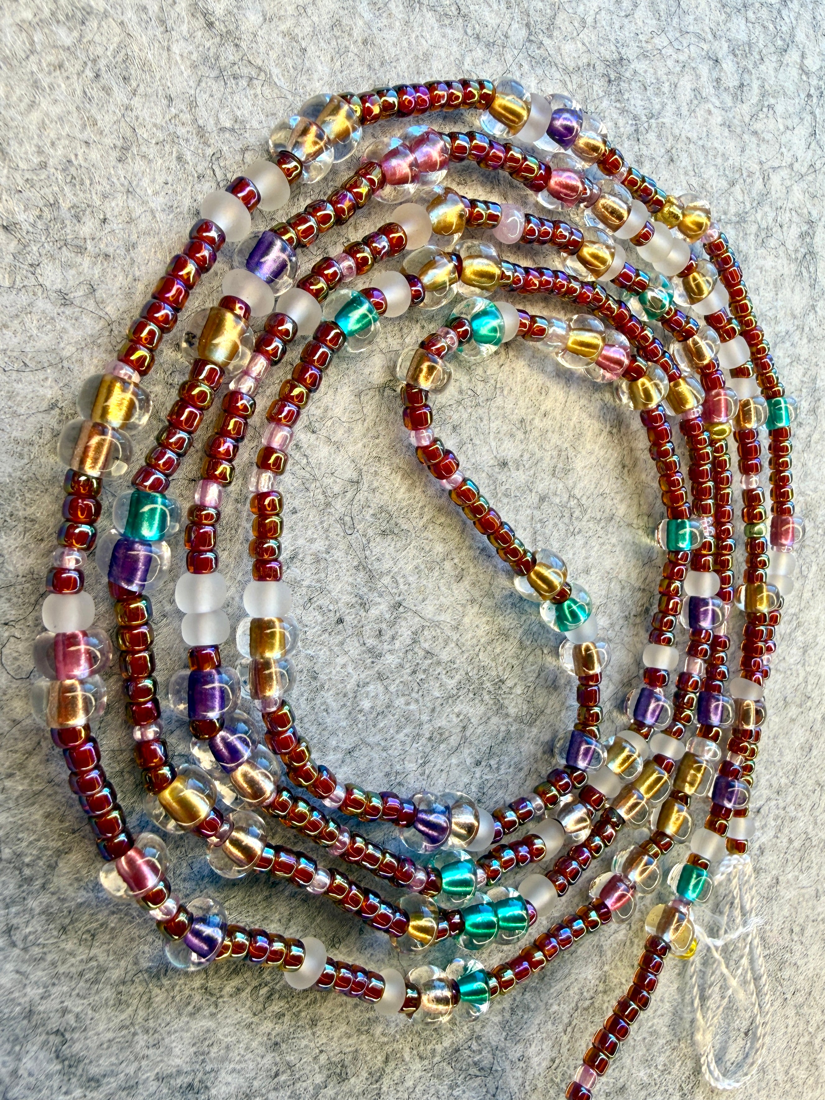 Colorful Multicolor Seadbead Waistbeads