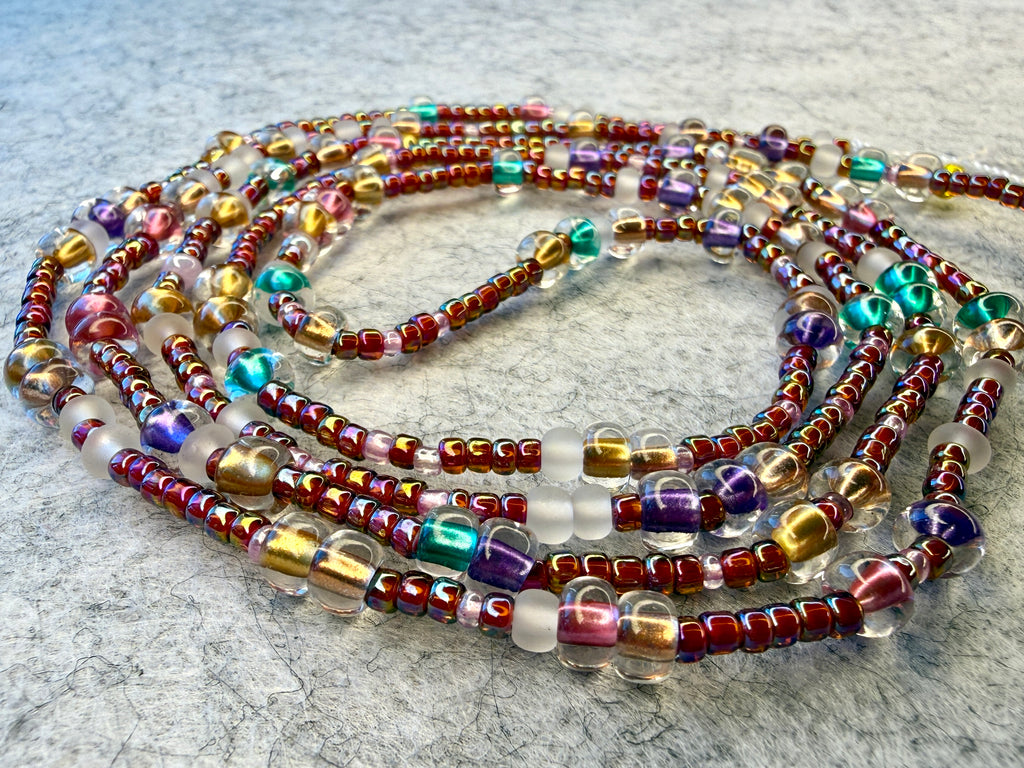 Colorful Multicolor Seadbead Waistbeads